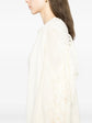 Cream Fringe Long Cardigan