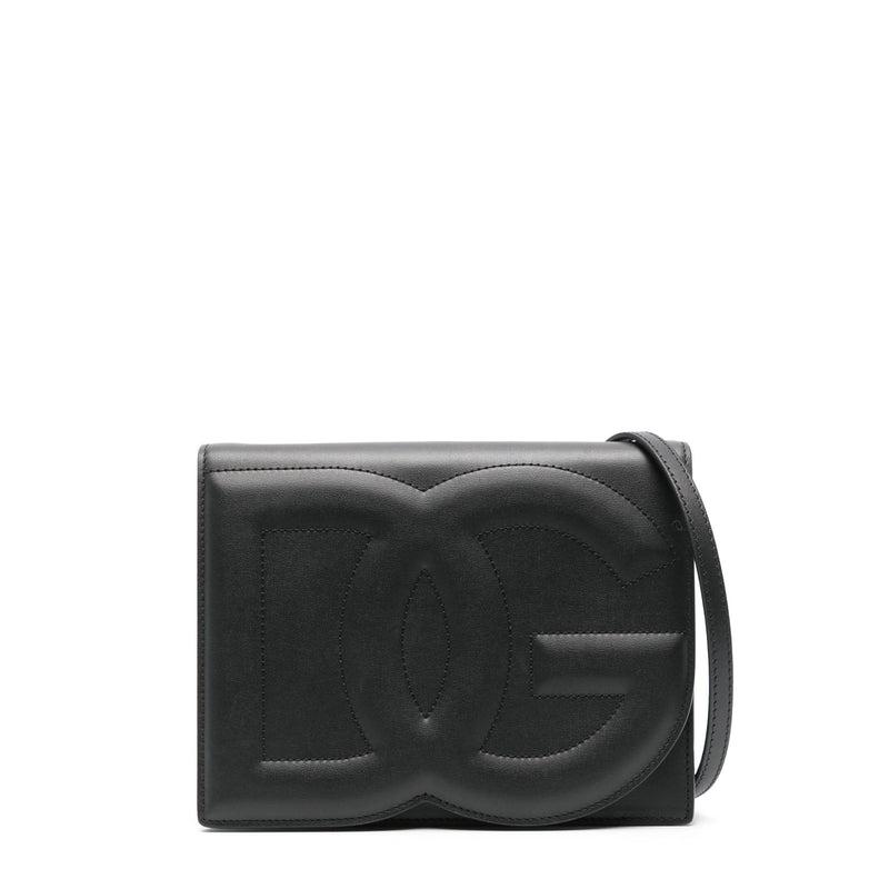 "DG" Logo Leather Clutch