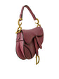 Small Burgundy Saddle Handbag