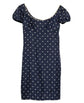 Dior polka dot dress featuring a classic pattern, fitted silhouette, and elegant design, perfect for stylish occasions.