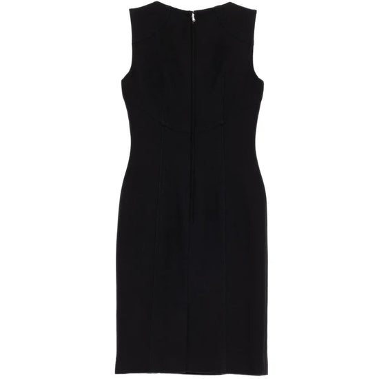 Back view of a luxurious sleeveless dress by Dolce & Gabbana, featuring elegant design details and high-quality fabric.