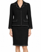 Dolce & Gabbana blazer and pencil skirt suit set, tailored black blazer with matching high-waist pencil skirt, elegant formal wear