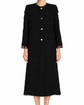 Dolce & Gabbana silk coat with elegant snakeskin trim, showcasing luxurious fabric and stylish design.