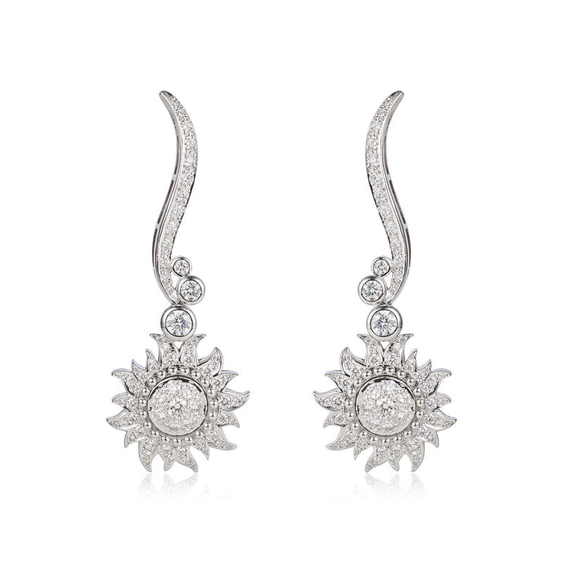 Sol y Sombra Diamond Sun Earrings