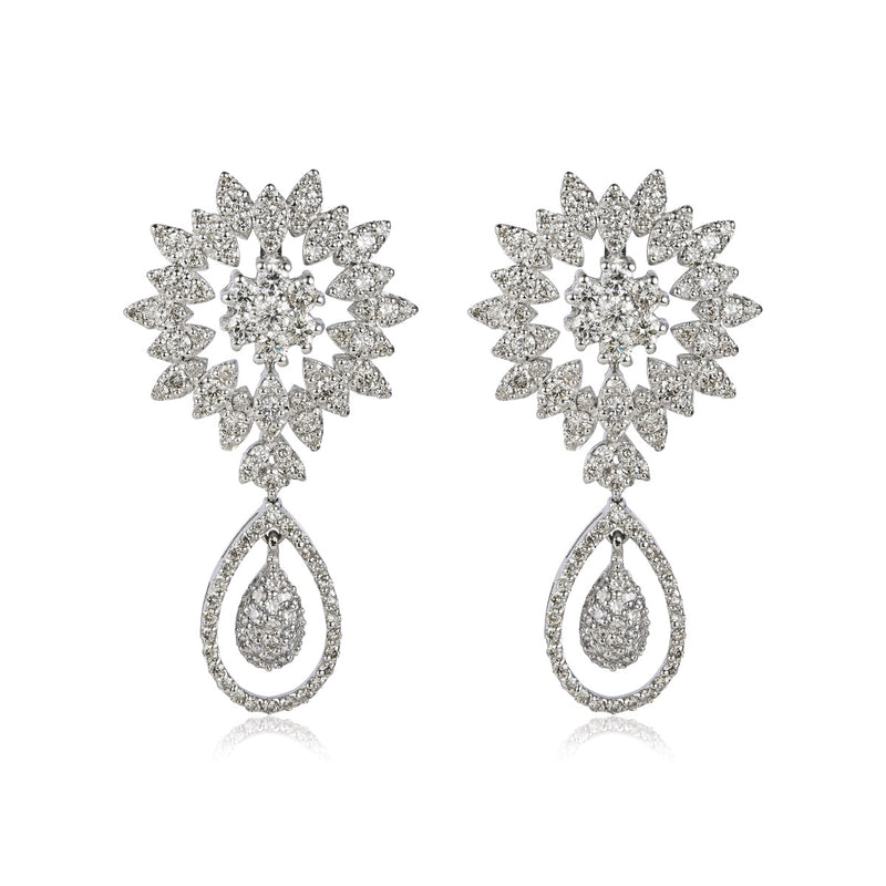 Dangle Drop Diamond Earrings