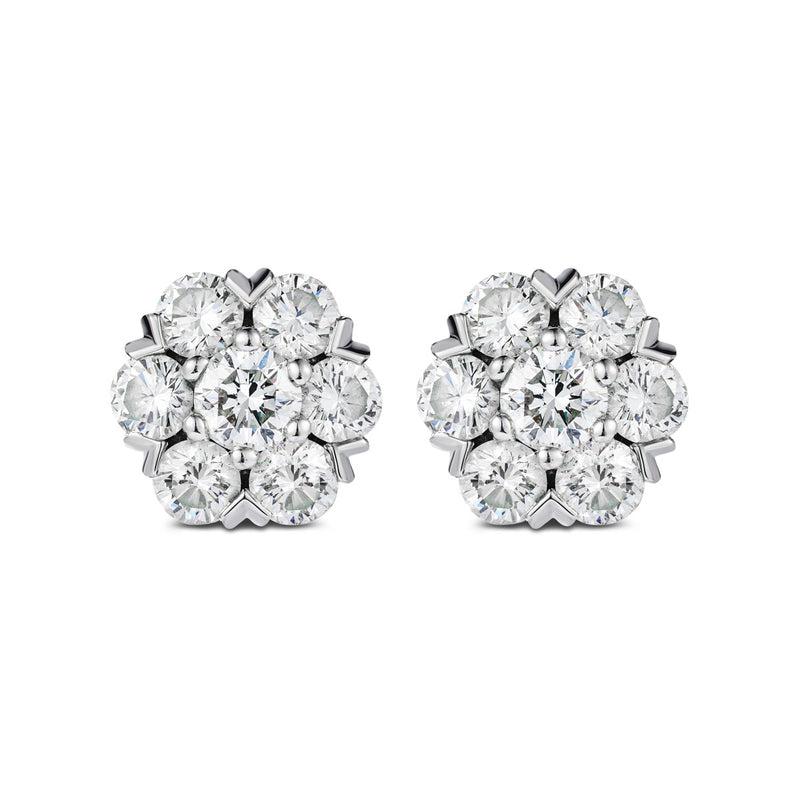 Van Cleef Fleurette Diamond Earrings