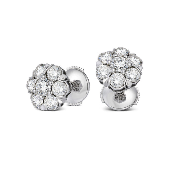 Van Cleef Fleurette Diamond Earrings