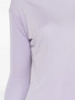 Emilio Pucci lilac silk long-sleeve top, elegant women’s blouse with a smooth, shiny fabric and classic fit.