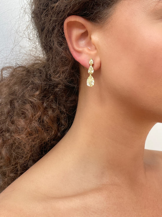 Bucherer Fancy Yellow Diamond Earrings