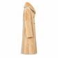 Fendi Alta Moda peach sheared mink reversible long coat with shallow hood, double-breasted button closure and panelled construction.