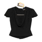 Fendi Short Sleeve Corset Top
