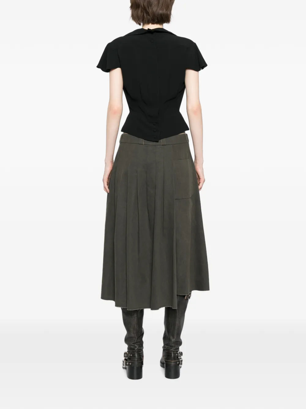 Fendi Short Sleeve Corset Top