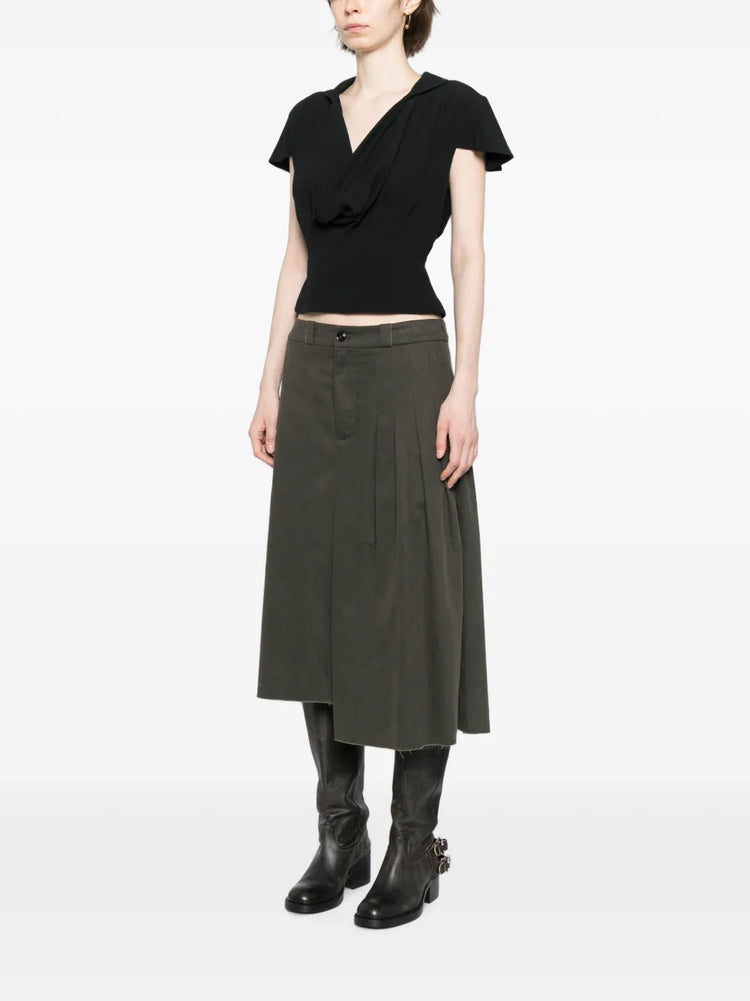 Fendi Short Sleeve Corset Top