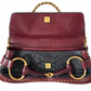 Gucci 2003 Tom Ford Horsebit Python Shoulder Bag with gold hardware and adjustable leather strap, featuring a sleek python pattern.