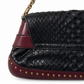 Gucci 2003 Tom Ford Horsebit Python Shoulder Bag with gold hardware and adjustable leather strap, black and brown snake print.