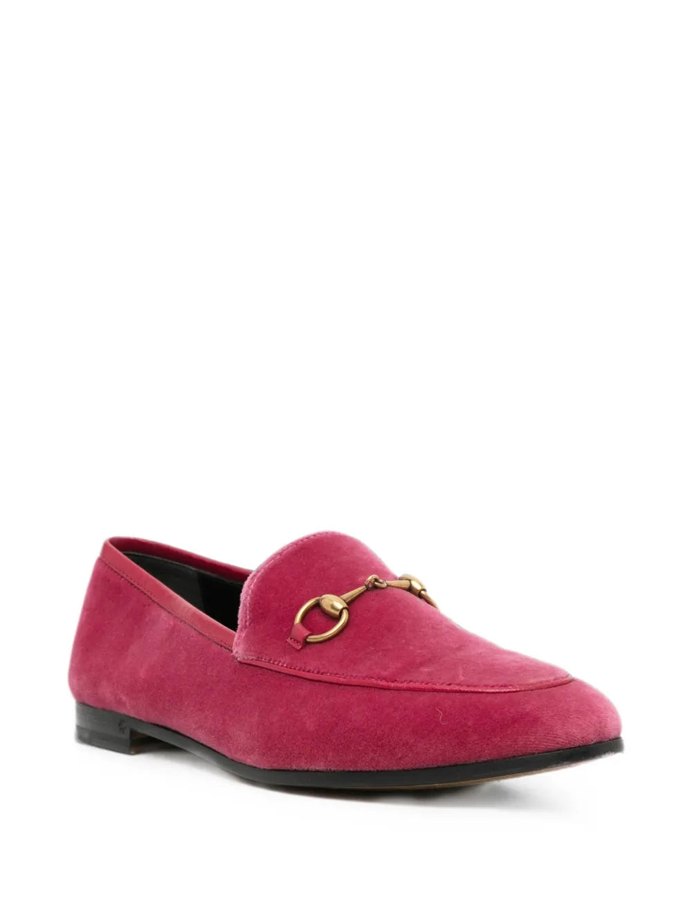 Gucci Pink Velvet Loafers