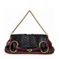 Gucci 2003 Tom Ford Horsebit Python Shoulder Bag with gold hardware and textured python leather, stylish accessory.