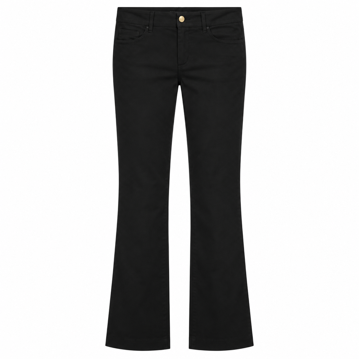 Black tailored Gucci trousers with a sleek fit, featuring classic design and subtle branding on the waistband.