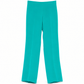 Gucci turquoise silk trousers with a smooth, flowing fabric and tailored fit, displayed on a plain background.