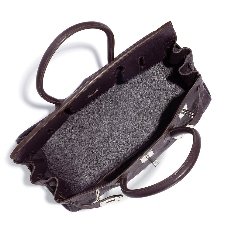 Hermès JPG Shoulder Birkin 42 Raisin Togo PHW in Purple