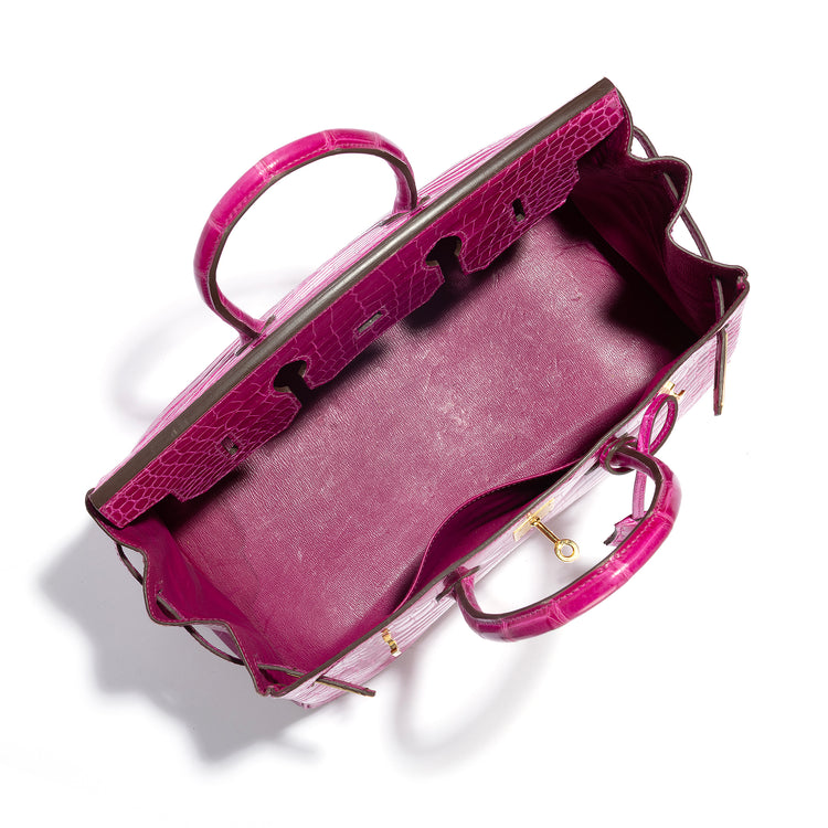 Hermès Birkin 35 Rose Sheherazade GHW in pink