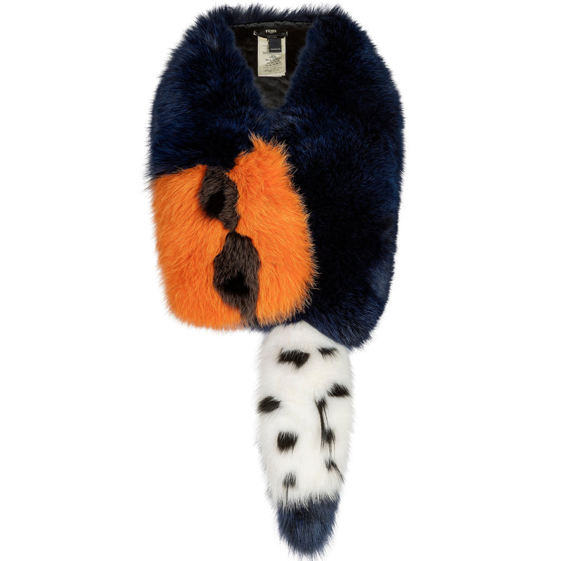 Multicolour Fur Scarf