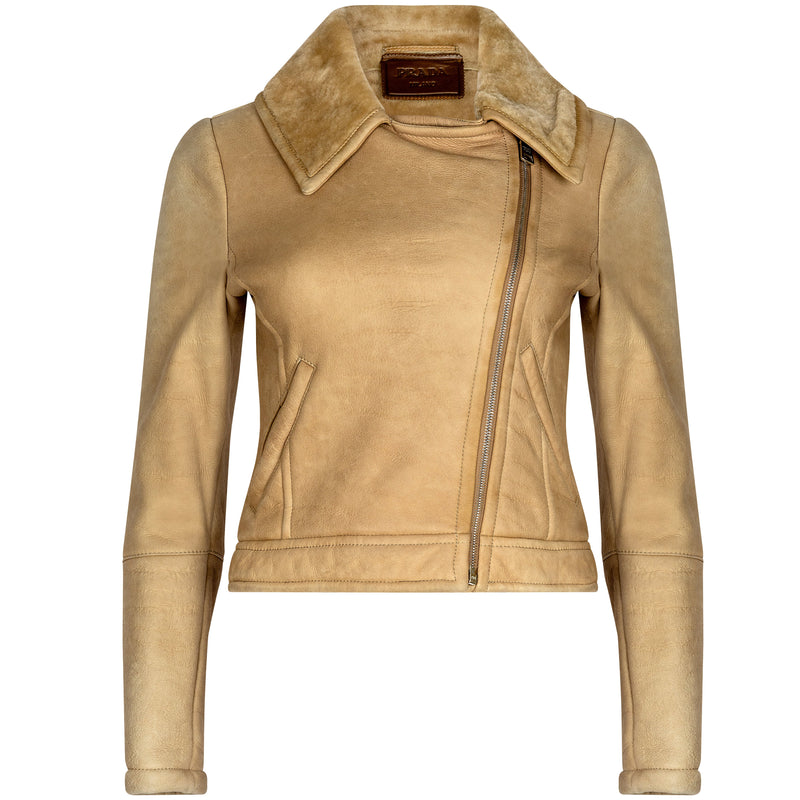 Beige Shearling Jacket
