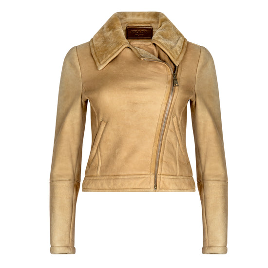 Beige Shearling Jacket