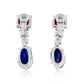 Bulgari Earrings Sapphire and Ruby