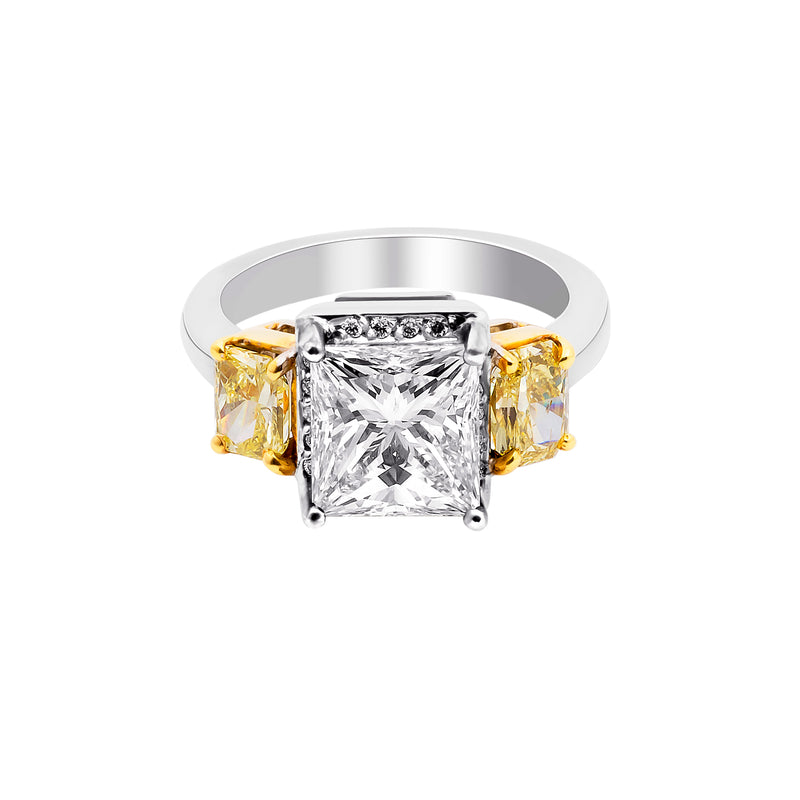 Diamond Ring with Yellow Diamonds