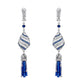 Blue Sapphire Drop Earrings