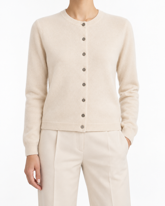 Hermès Cream Cashmere Cardigan tops, image 2