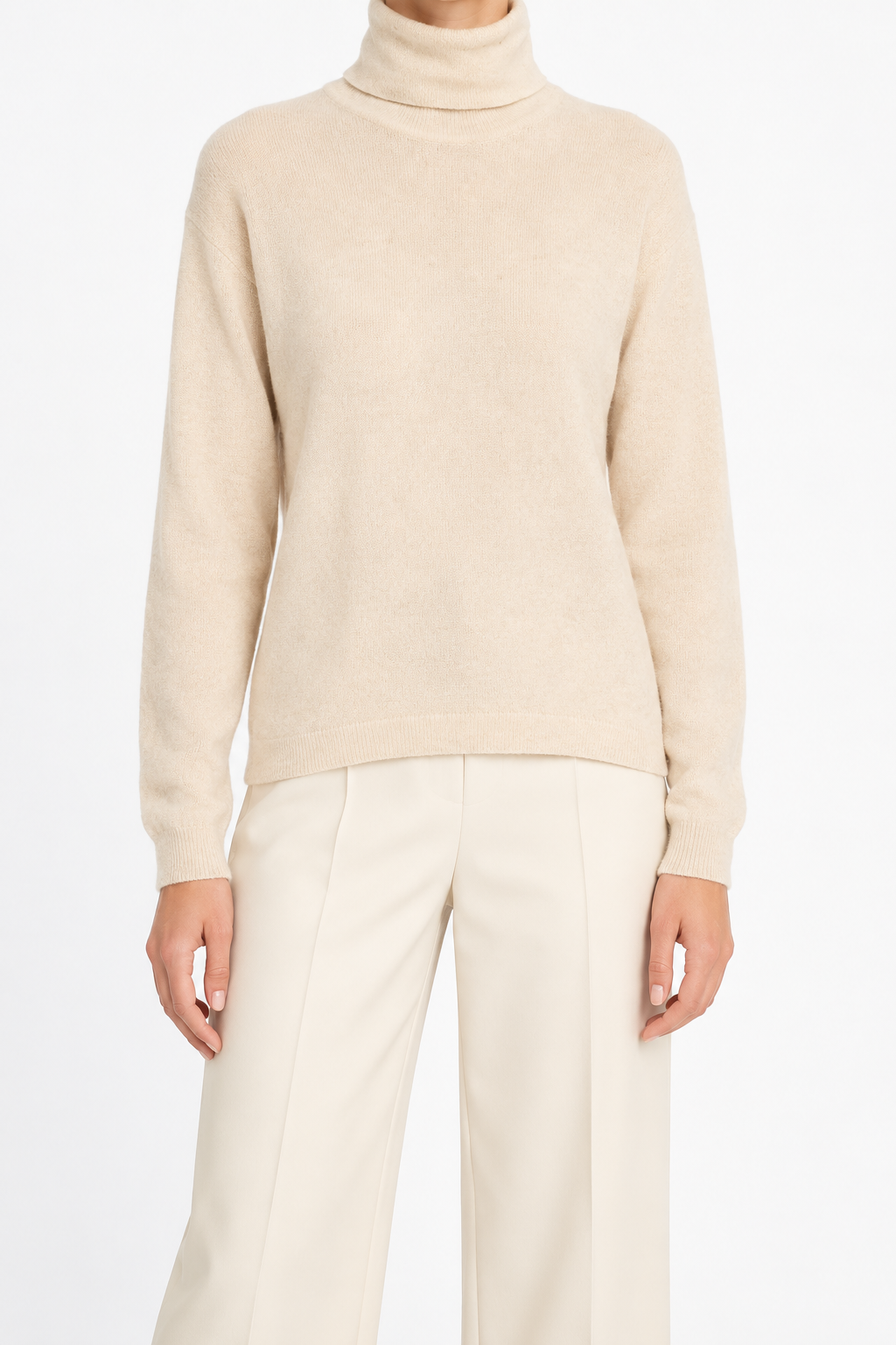Hermès Hermès Beige Cashmere Turtleneck piece 02