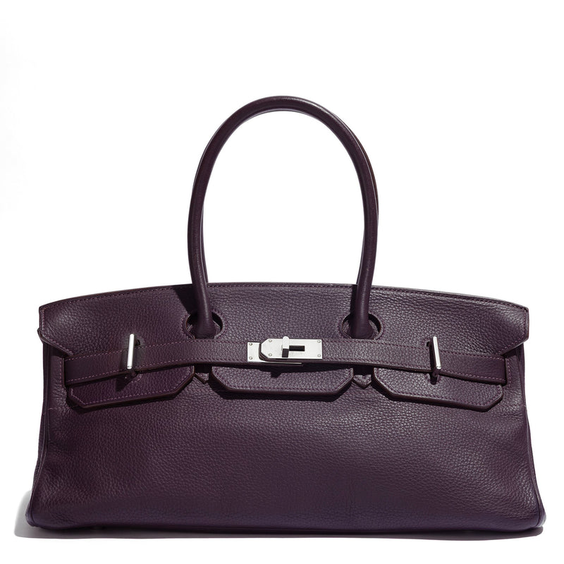 Hermès JPG Shoulder Birkin 42 Raisin Togo PHW in Purple