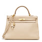 Hermès Kelly 35 Beige Clemence GHW top handle bag, image 1