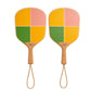 Hermès Succulent Sultan beach rackets set of two with vibrant, decorative succulent design on lightweight objects for beach play.
