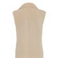 Hermès cream sheepskin gilet with silk scarf interior, stylish blazer or jacket for sophisticated outerwear.