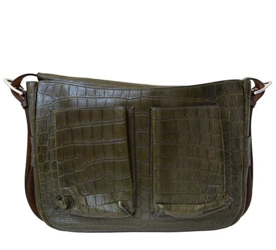 Barda Messenger Bag Khaki Exotic