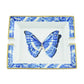 Hermès Butterfly ashtray with intricate butterfly design, crafted from elegant ceramic, showcasing fine details and a glossy finish.