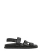 Pre-owned Hermès Genius Sandal with sleek design and tan leather straps, featuring elegant craftsmanship and comfortable sole.