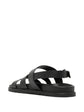 Pre-owned Hermès Genius sandal featuring tan leather straps and elegant design, displayed on a neutral background.