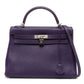 Hermès Kelly 32 Retourne Iris PHW top handle bag, image 1