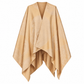 Hermès Cashmere New Libris Poncho in kraft-colored scarf, featuring soft, luxurious cashmere fabric and stylish design.