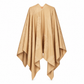 Hermès Cashmere New Libris Poncho scarf in kraft color, featuring soft cashmere fabric and stylish design for elegant wear.