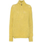 Pre-owned yellow cashmere jumper from Hermès, showcasing the soft knit fabric and classic design.