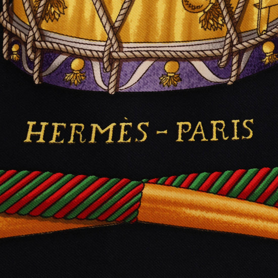 Les Tambours Carre Silk Scarf 90