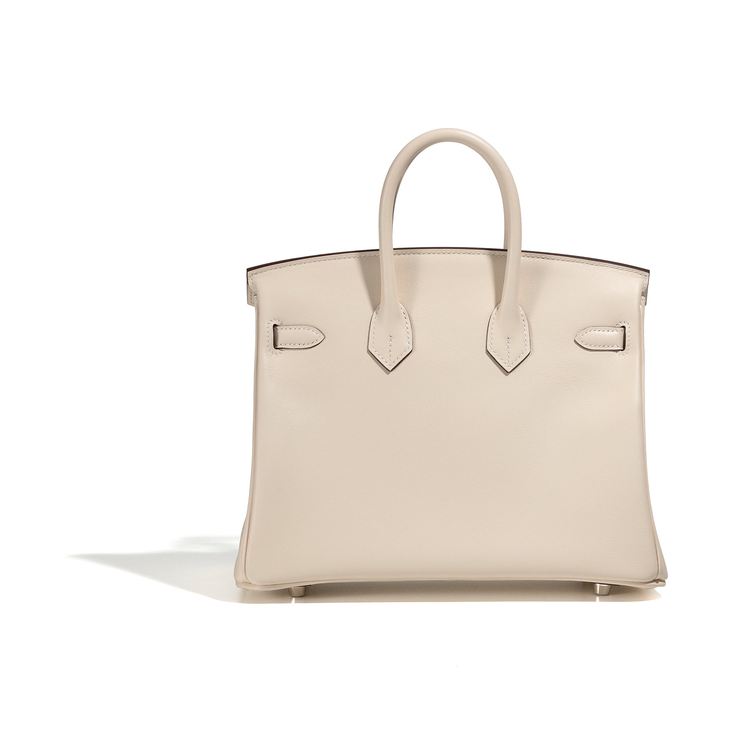 Replica Hermes Birkin 25 Retourne Handmade Bag In Nata Swift Calfskin