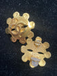 Gold Four Leaf Clover Clip-on Earrings