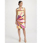 1960s Geometric Print Sleveless Dress