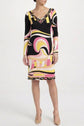 1960s Abstract Print Dress